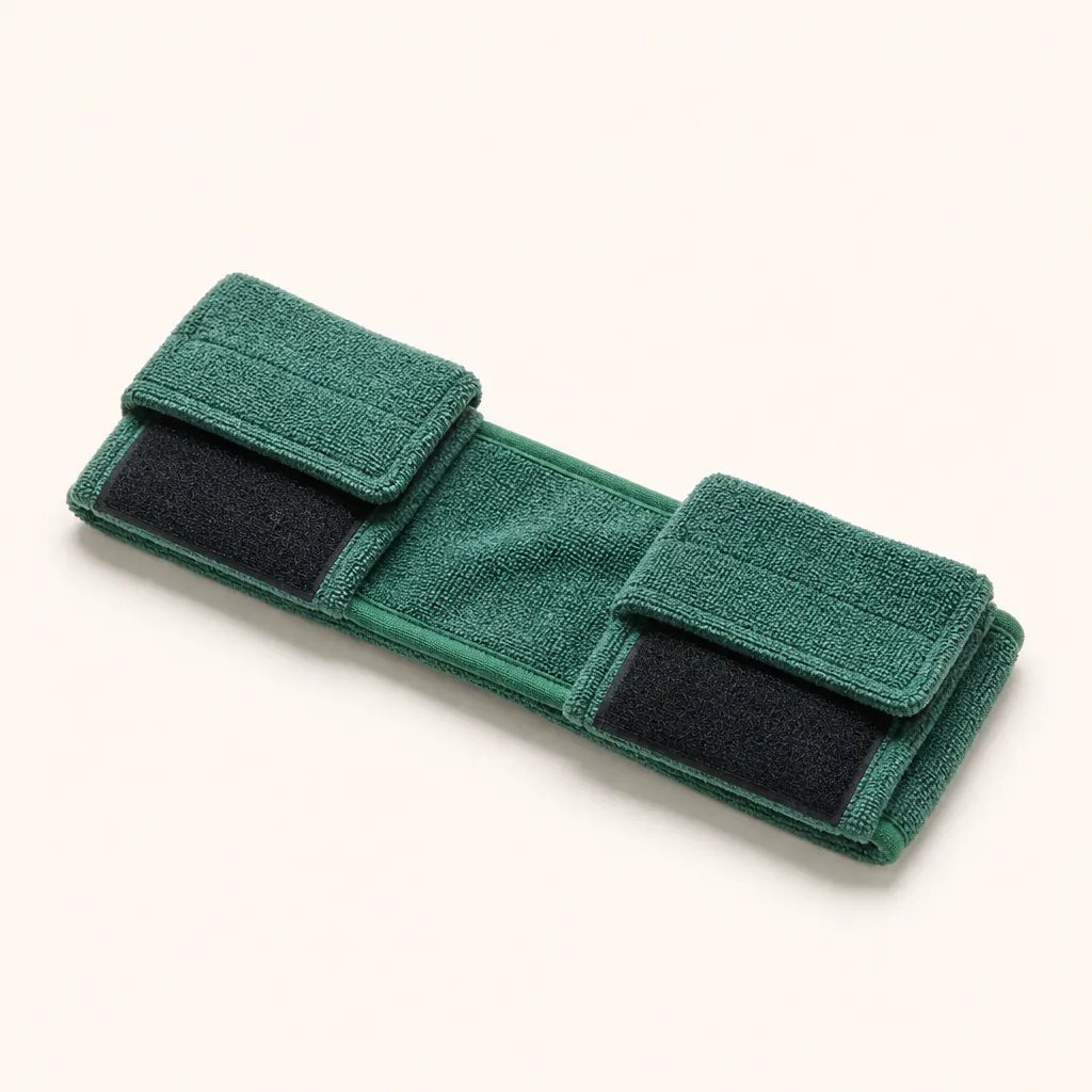 Dual velcro closures (neck + belly)